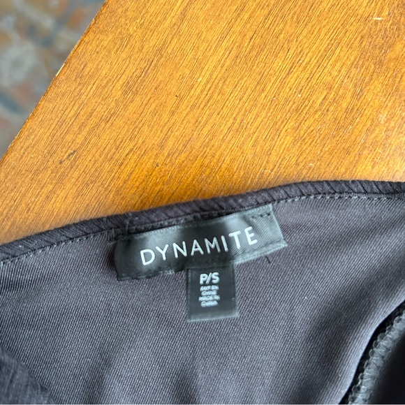 Dynamite Black Ribbed Halter Top w/ Tie Back - Picture 5 of 6